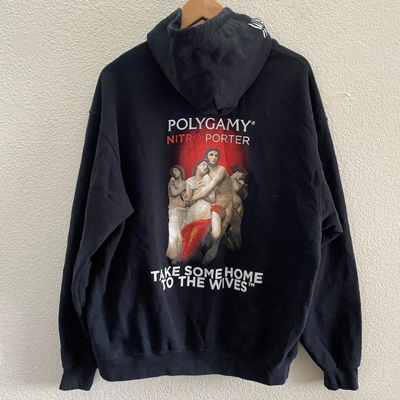 Polygamy Nitro Porter Take Some Home To The Wives Wasatch Brewery Hoodie XL - Picture 1 of 5